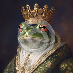 Royal Frog Prince with Crown