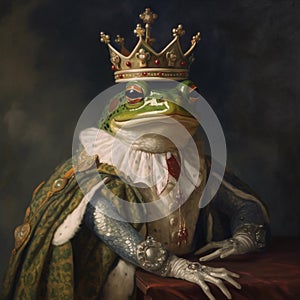 Royal Frog Prince with Crown