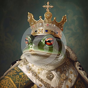 Royal Frog Prince with Crown