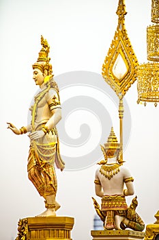 The royal funeral pyre King Rama the 9th of Thailand.