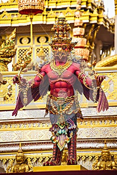 The royal funeral pyre King Rama the 9th of Thailand.