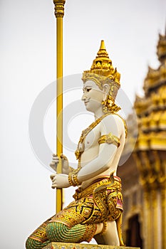 The royal funeral pyre King Rama the 9th of Thailand.