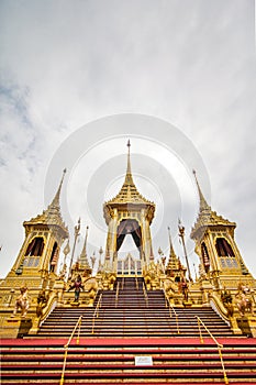 The royal funeral pyre King Rama the 9th of Thailand.