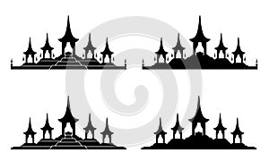 The Royal Funeral Pyre Rama 9 icon , vector design