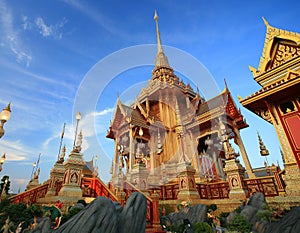 Royal funeral pyre at Sanam Luang