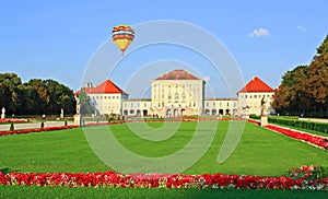 The royal garden at the Nymphenburg Palace