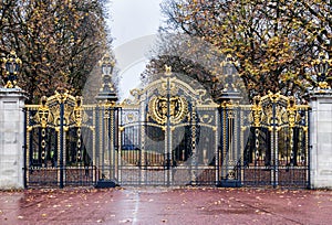 Royal gate of Buckingham Palace in London, United KIngdom