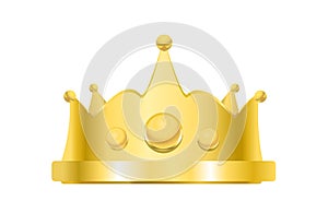 Royal golden crown vetor