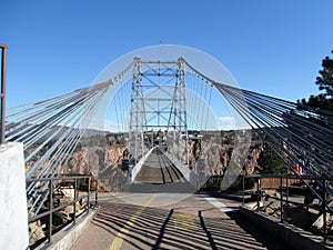 Royal Gorge Bridge above the  Arkansas River in Canon City, Colorado, USA