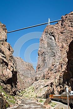 Royal Gorge Bridge from Below