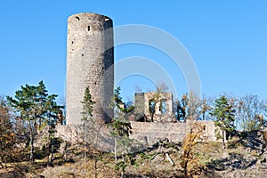 Royal gothic castles Zebrak and Tocnik, Central Bohemian region