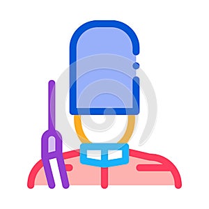 Royal guard icon vector outline illustration