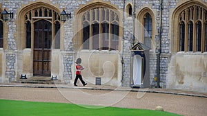 Royal Guard in Windsor Castle