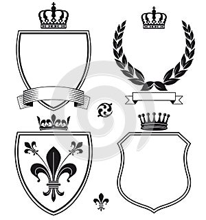 Royal Heraldic Crests or Emblems