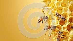 royal jelly produced by bees, emphasizing its natural richness and nutritional benefits.