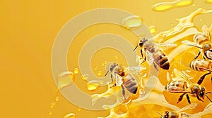 royal jelly produced by bees, emphasizing its natural richness and nutritional benefits.