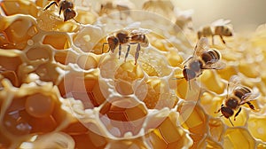 royal jelly produced by bees, emphasizing its natural richness and nutritional benefits.