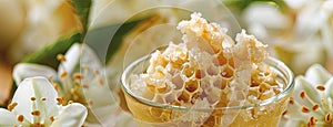 royal jelly produced by bees, emphasizing its natural richness and nutritional benefits.