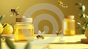 royal jelly produced by bees, emphasizing its natural richness and nutritional benefits.