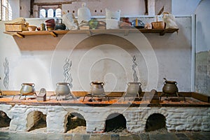 Royal kitchen 16th century of Hampton court, Tudors time.