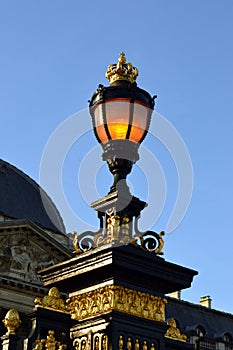 Royal lantern with a crown photo