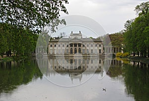 Royal Lazienki Park in Warsaw, Palace on the water, Poland