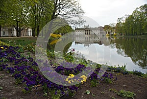 Royal Lazienki Park in Warsaw, Palace on the water, Poland