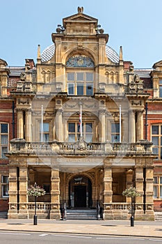 Royal Leamington Spa town hall in Worcetershire England