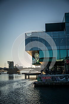 Royal Library in Copenhagen habor. Denmark