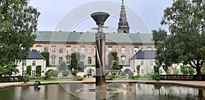 Royal library garden, Christiansborg palac, Copenhagen, Denmark photo