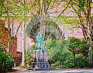 Royal Library Gardens, Copenhagen: statue of SÃÂ¸ren Kierkegaard