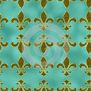 Royal Lily Fleur de Lis Seamless Pattern