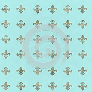 Royal Lily Fleur de Lis Seamless Pattern