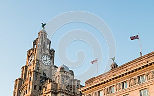 Royal Liver Building dominates the Liverpool skyline