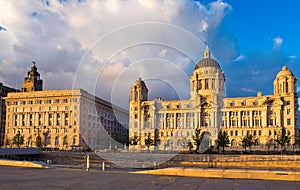 Royal Liver and Cunard building