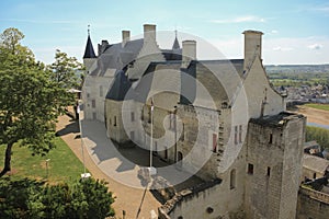 Royal Lodgings at the fortress. Chinon. France