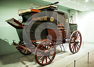 1827 Royal Mail Coach.Museum of Science in London