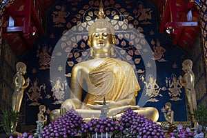 The most beautiful Buddha image at Wat Suan Dok, Chiang mai, Thailand