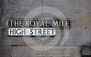 The Royal Mile in Edinburgh photo