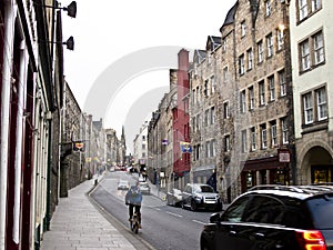 Royal Mile street in Edinburgh,