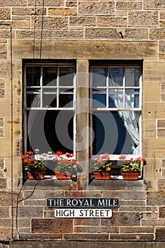 Royal Mile Street in Edinburgh photo