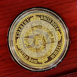 Royal Mint Antique Gold Proof High Relief Coin Precious Metals Investment Queen Victoria Britannia Elbem Treasure photo