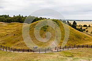 Royal Mounds - large barrows located in Gamla Uppsala village, U