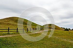 Royal Mounds - large barrows located in Gamla Uppsala village, U