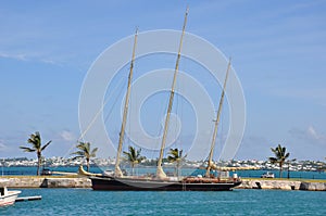 The Royal Navy Dockyard in Bermuda