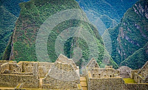 Royal Palace and the Acllahuasi of the Incas in Machu Picchu, Peru