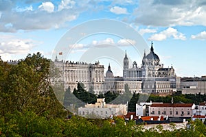 Royal Palace and Almudena Cathedral, Madrid