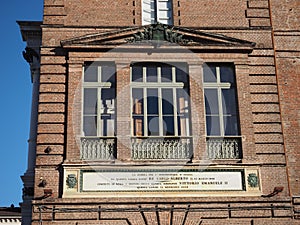 Royal Palace balcony in Turin