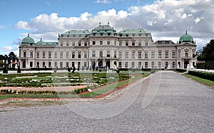 Royal palace Belveder, city Vienna, Austria, Europe