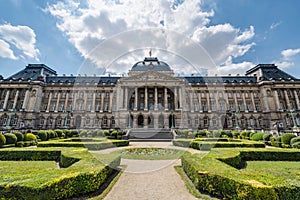 Royal Palace of Brussels in Belgium